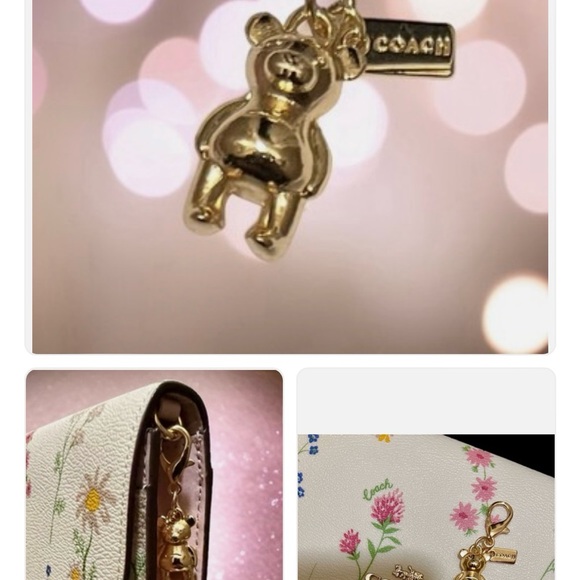 COACH 🔥 3D Gold Bear Mini Charm/ Bag Charm/ Hang Tag - Picture 4 of 4